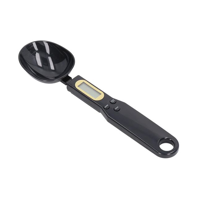 Annadue Balance Alimentaire, Cuillère Numérique Noire pour Peser les Ingrédients, Cuillère avec écran électronique pour la Cuisson en Cuisine
