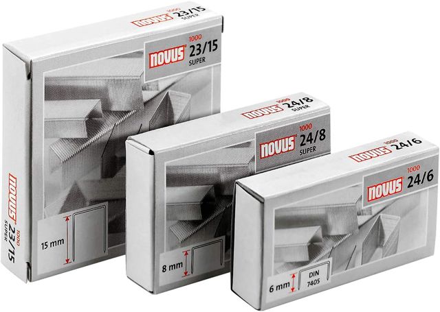 NOVUS perforateur pour NOVUS agrafes 24/6 24/6 DIN Super fil en acier galvanisé