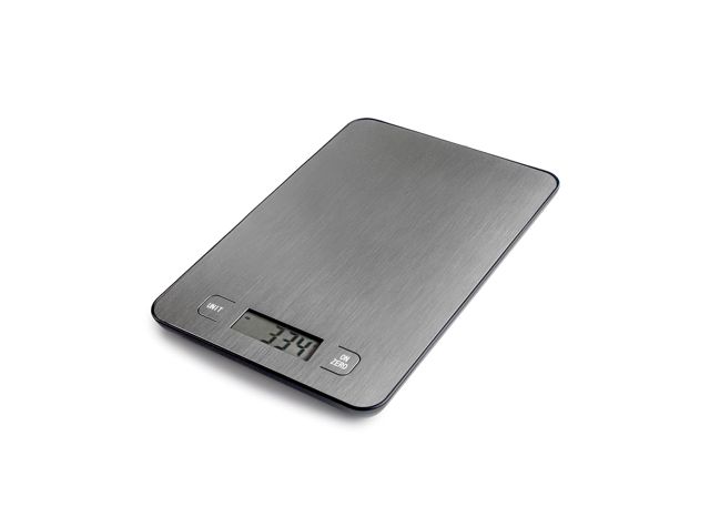 IBILI Balance de cuisine numérique Class 10 kg, acier inoxydable, graduation 1 g, capacité 10 kg, haute précision, fonction tare