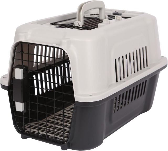 Harbour Housewares 1x Cage de Transport Rigide pour Chat - Moyen