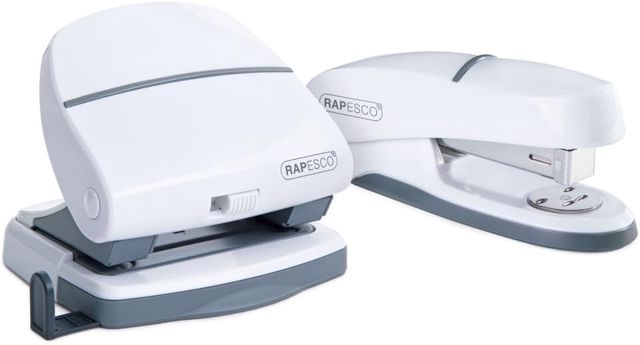 Rapesco 1274 P30 Perforatrice 2 Trous, Capacité 30 Feuilles, Blanche