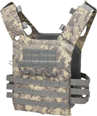Gilet tactique réglable pour homme - Gilet de combat militaire - Airsoft - Paintball - Pour l'extérieur - Jungle - Jeu de protection - Gilet sans manches - Veste tendance pour homme