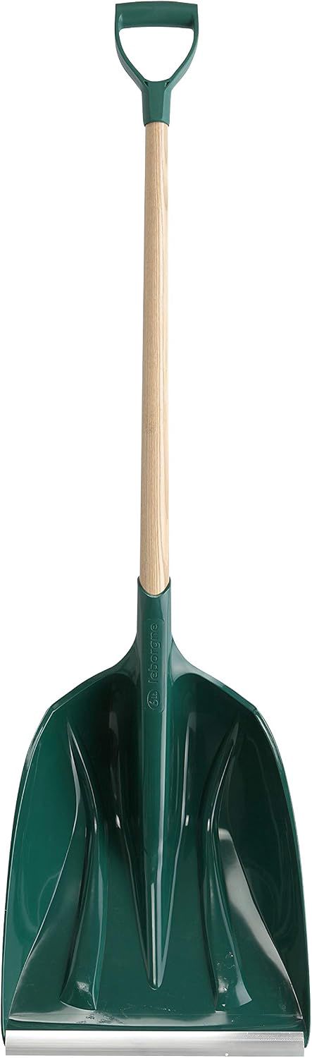 Leborgne, Pelle à Neige et à Grains VMAX, Matière Polymère, Réglette Aluminium, Manche Bois 150 cm, Largeur 36 cm, Poids 1,9 Kg, Multi-usages, Allie grand volume et légèreté