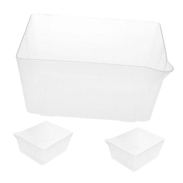 TOYANDONA 3 pièces Plateau de Pesée Transparent avec Échelle Précise pour Balance Électronique Accessoire Pratique pour Cuisine et Pâtisserie Bac de Mesure pour Aliments et Petits Objets