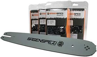 Sägenspezi Guide de 30cm 3/8"P 1,3mm et 4 chaînes à gouge semi-carrée pour Stihl MSE210