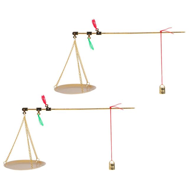 VICASKY 2 Pièces Balance Multifonction en Cuivre pour Feuilles de Thé et Fruits Secs, Outil Pratique et Facile à Utiliser pour Usage Quotidien et Accessoires Médicaux