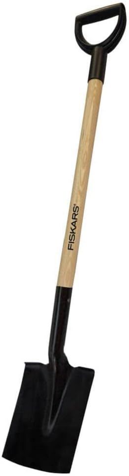 Fiskars Fourche à compost avec 4 dents, longueur : 126 cm, dents en acier de qualité/manche en plastique renforcé de fibres de verre, noir/orange, Solid, 1070674