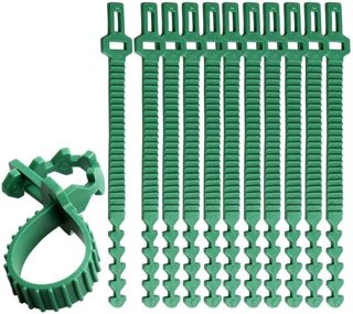 KAHEIGN 10 Pièces À Toute épreuve Attaches Végétales, 35cm Bretelles Ajustables Pour Arbres Liens Pour Plantes De Jardin Interlock Pour Le Support De Rosier Arbustif