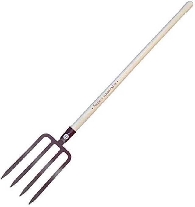 Fourche à Bêcher à Douille, 4 Dents, 29cm Largeur