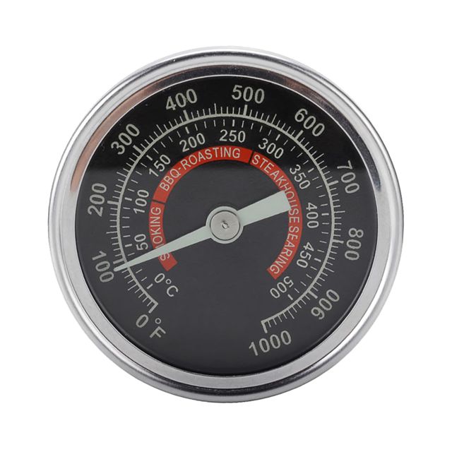 HEALLILY Thermomètre de Cuisine Acier Inoxydable Mesure Précise Jusqu pour Four et Cuisson Affichage Analogique avec Aiguille Phosphorescente et Facile à Utiliser