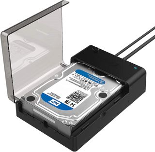 SABRENT Boitier Disque Dur 3.5, Rapide 5Gbps Boitier SSD Externe 2.5"/3.5", Adaptateur SATA USB pour SSD/HDD, Lecteur Disque Dur, sans Outils UASP, câble USB Inclus avec Alimentation (EC-DFLT)