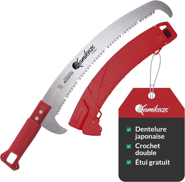 KAMIKAZE Perche multifonction télescopique 3 brins réglables de 2 à 6 m en aluminium anodisé, poignées antidérapantes, compatible MT330BH, MT360BH, sécateurs et outils WOLF-Garten
