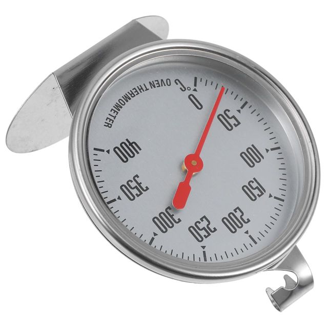 BESPORTBLE Thermomètre de Four en Acier Inoxydable Cuisine Domestique et Professionnelle, Lecture Instantanée Facile, Mesure Précise Jusqu'à 400℃, pour Cuisson Four