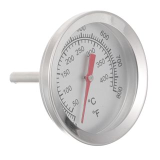 Thermomètre de Barbecue en Acier Inoxydable Argenté pour Cuisson