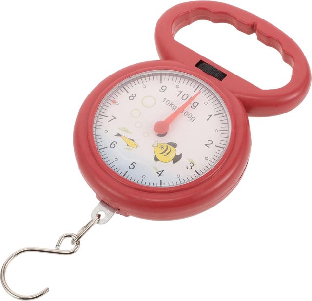 Toddmomy Balance Suspendue Multifonctionnelle à Ressort, Poignée Plastique, Modèle Portable, Usage Pêche Cuisine, Mesure Précise, Couleur Aléatoire, Outil Léger pour Pesage Extérieur