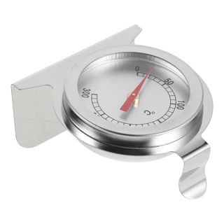 TOYANDONA Thermomètre de Four en Acier Inoxydable 0-300°c Compact et Portable pour Cuisson Précise Cuisine et Pâtisserie Argenté