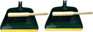 Poussière et Tan Languette verte lot de 2 - Balai - Articles de nettoyage - Balai extérieur - Balai extérieur - Balai
