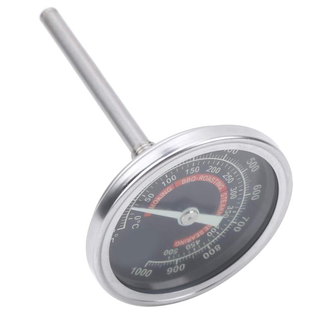 TOPINCN Thermomètre de Four en Acier Inoxydable avec Grand Cadran pour une Précision de Cuisson, Jauge de Température de 0 à 1 000 ℉ pour les Amateurs de Cuisine à Domicile, de Barbecue et de Grill