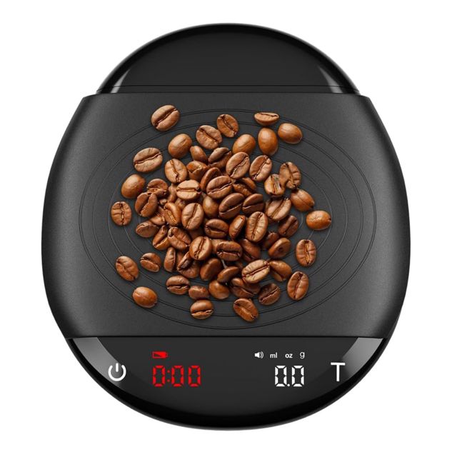 Balance a Café,Balance a Expresso a Pesée Précise de 0,1 G,Chargement USB avec Minuterie pour la Cuisine,Mesure du Poids des Grains de Café