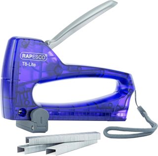 Rapesco 0956 T8-Lite Agrafeuse Murale et 300 Agrafes Type 13/6mm, Violet
