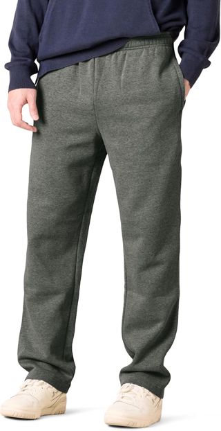 Amazon Essentials Pantalon de Survêtement en Polaire à Bas Ouvert (Existe en Grandes Tailles) Homme