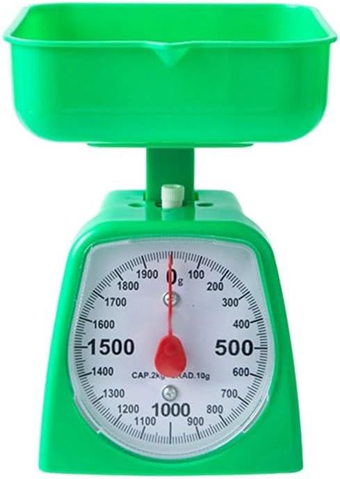 Balance de cuisine en plastique ABS 2 kg pour un design robuste (vert)