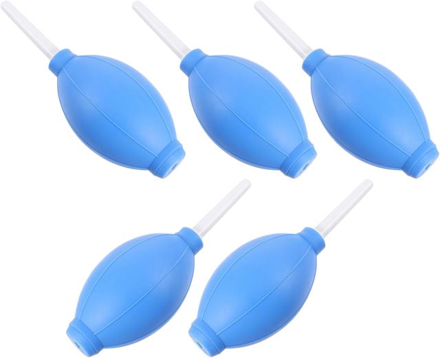 5 Pièces Souffleur D’air de Nettoyage, Silicone Bleu