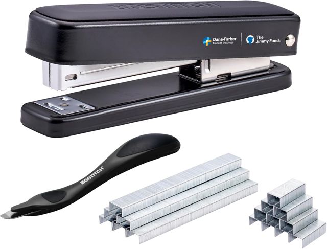 Bostitch Titan Agrafeuse en métal robuste, capacité de 50 feuilles avec 1250 agrafes et extracteur d'agrafes ergonomique, agrafage sans bourrage, agrafeuse à bande complète pour bureau, bureau et