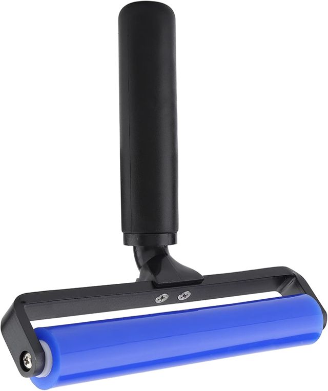 Rouleau Dépoussiérant Silicone pour Bureau et Maison, 4 pouces