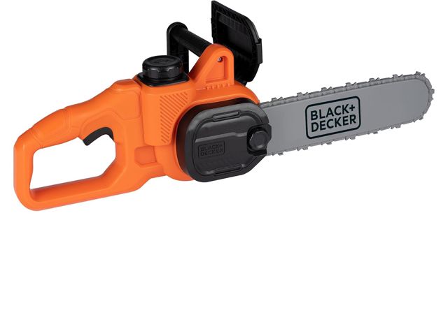 Smoby - Black+Decker - Tronçonneuse électronique - Jouet Bricolage Enfant - Sons et Lumières - Piles Non Incluses - A Partir de 3 Ans