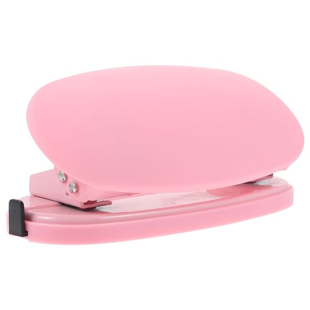 Perforatrice à 2 Trous Rose 6cm Règle pour Bureau, Métal