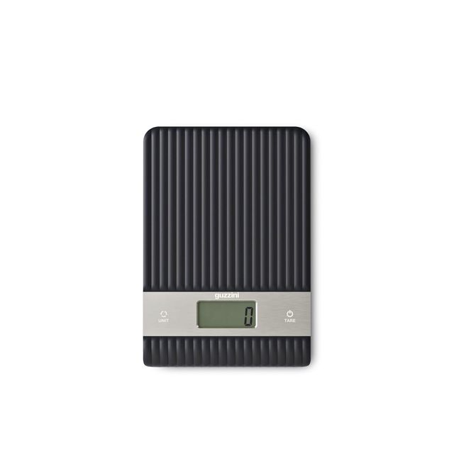 Guzzini. Sous Chef Balance de cuisine avec écran LCD rétroéclairé, portée 5 kg, 4 unités de mesure, fonction Tara, arrêt automatique, Bio-based (Blue mariny)