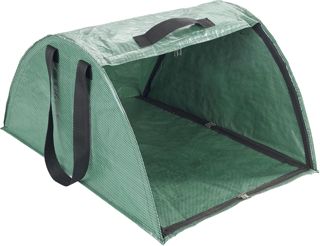 Maximex Outil de Jardinage Collecteur de Feuilles XL ramassage Efficace avec Bord de Balayage intégré en Plastique et Fibre de Verre Vert 50x35x75 cm