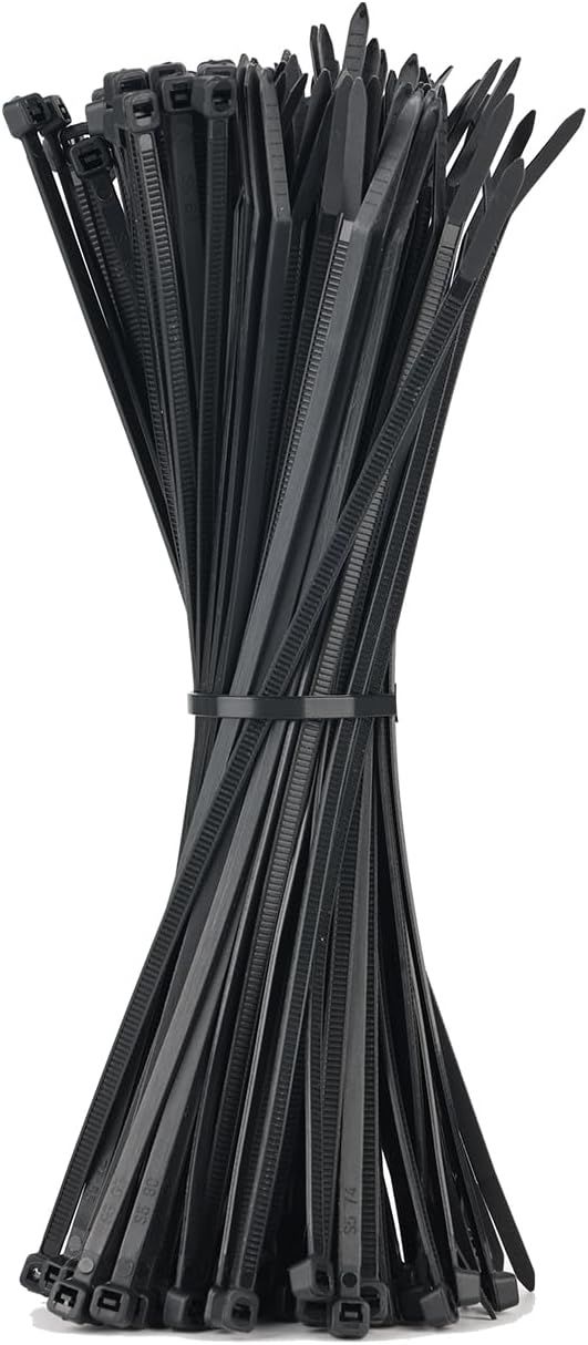 GRIFEMA Collier de Serrage Plastique Noir, 200 x 3,6 mm,100 Pièces