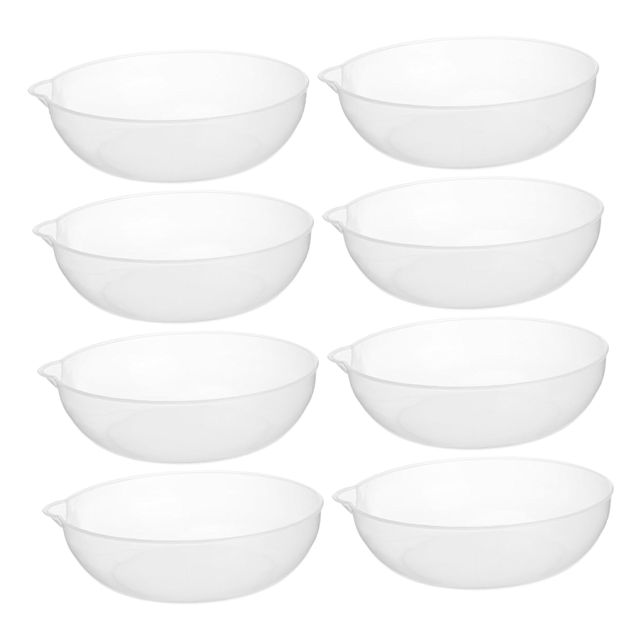 Amosfun Plateaux de Balance Électronique 800ml Lot de 8 en Plastique Forme Ronde Résistant aux Fissures Cuisine Préparation Alimentaire