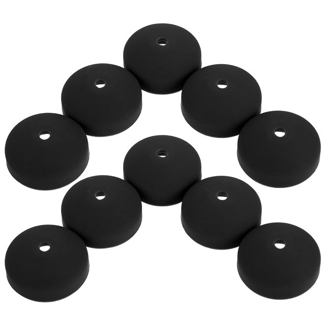 ABOOFAN 10 Pièces Manchon en Silicone Noir Étanche pour Thermomètre Cuisine, Protection Anti-brûlure et Anti-poussière, Adapté aux Fours et Chaudières Industrielles