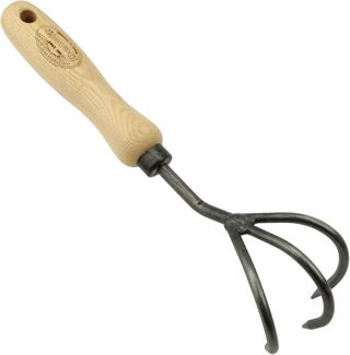 DeWit Cralle de jardin professionnel en acier boréal avec 3 dents I Accessoires de jardin haut de gamme pour le sol, outil de jardin fait à la main de qualité supérieure I Fabriqué en Holland