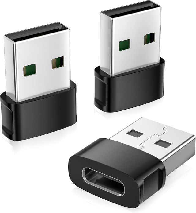 Basesailor Adaptateur USB vers USB C 3Pack pour iPhone Duo 18 17 16 Pro Max