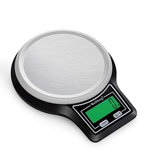 Balance de cuisine électronique - LCD facile à lire - Piles non incluses (5 kg/0,1 g)