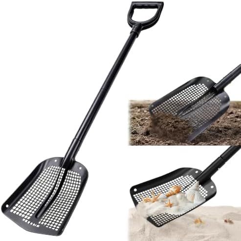 Pelle tamisante portable avec manche réglable de 59 à 118 cm