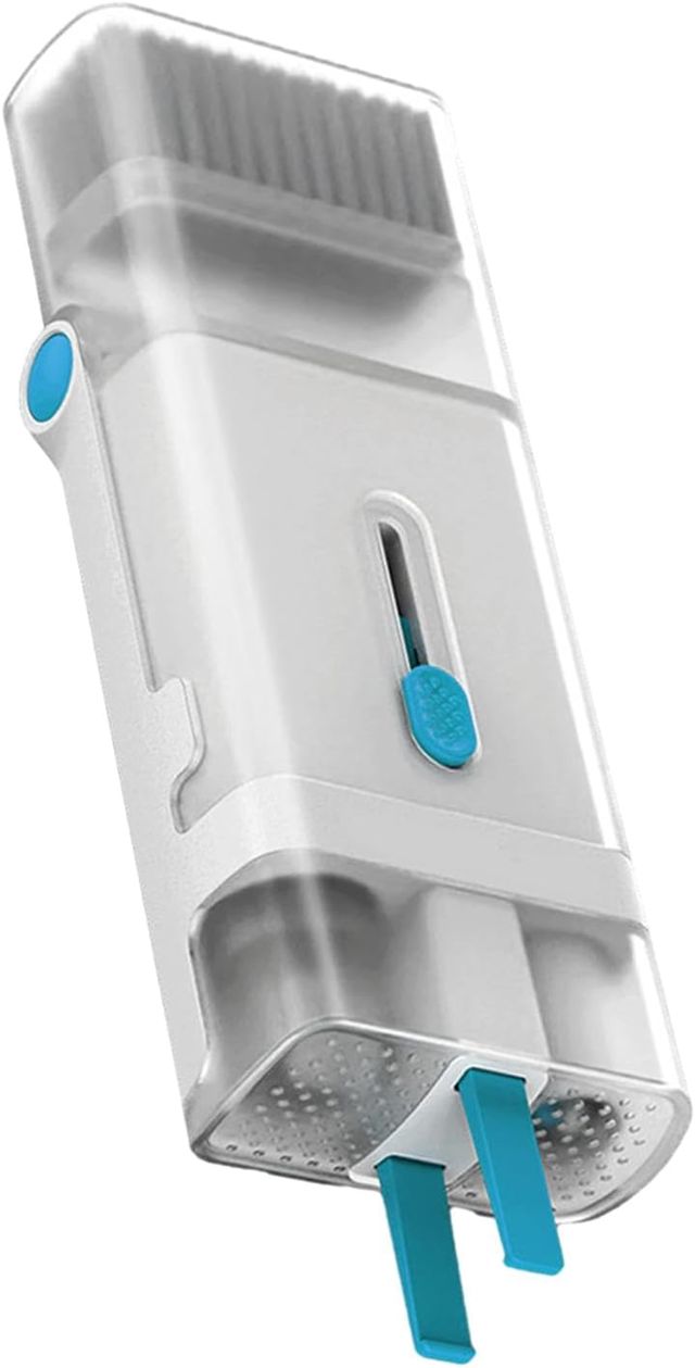 Stylo de Nettoyage Kit Nettoyage Électronique Outil pour Clavier Flanelle Spray Positionneur Convient pour Nettoyage Ordinateur Portable Écouteurs Bur, Bleu