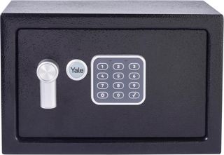 Yale Coffre-Fort Électronique - Small 8.6L - Serrure 100 000 Combinaisons, verrou électronique Code 3 à 8 Chiffres - Dimensions 20x31x20cm YSV/200/DB2