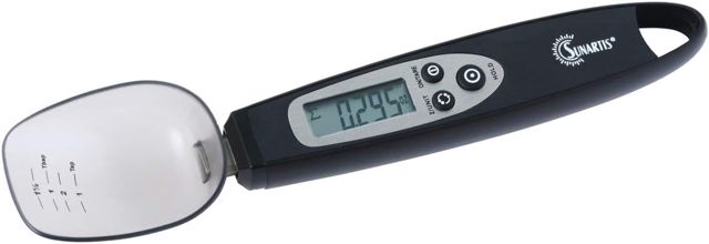 Cuillère-Balance 1-3013 ES494 Plage de pesée (Max.) 300 g Lisibilité 0.1 g à Pile(s) Noir
