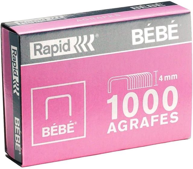 Rapid BÉBÉ 11974686 Agrafes 4x1000pcs (4mm)