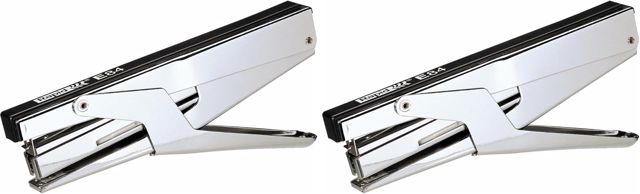 Rapid, Pince-Agrafeuse E84, Capacité 15 Feuilles, Métal et Plastique ABS, Demi-Bande, Chargement par le Haut, Pour Agrafes 8/4 et Bébé, Profondeur de Gorge 50 mm, Maison Bureau, Argent, 21310300