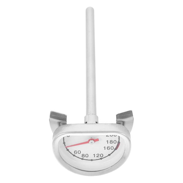 Cabilock Thermomètre à Friture en Acier Inoxydable Support Thermomètre pour Aliments Chauds Lecture Instantanée la Cuisine Maison pour Friture et Cuisson