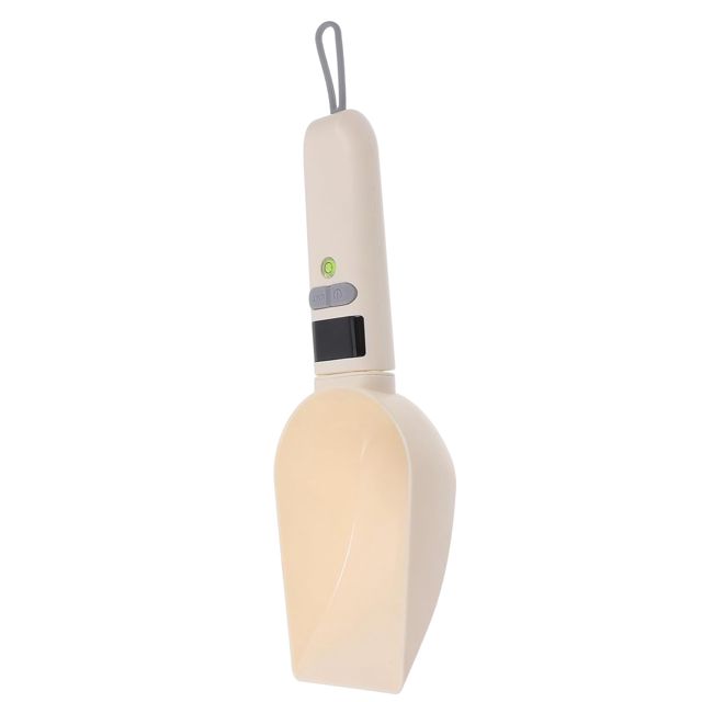 BESPORTBLE Cuillère Électronique Balance Cuisine Numérique en Abs Blanche, Facile à Utiliser, Mesure Précise des Portions pour Aliments et Nourriture pour Chats, pour L'alimentation