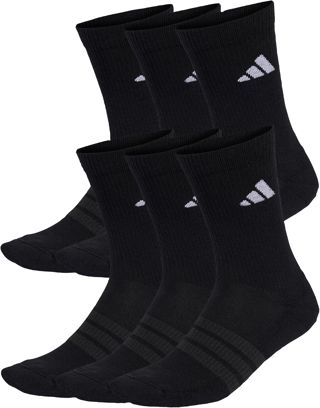 adidas Unisex Chaussettes matelassées mi-mollet (6 paires)