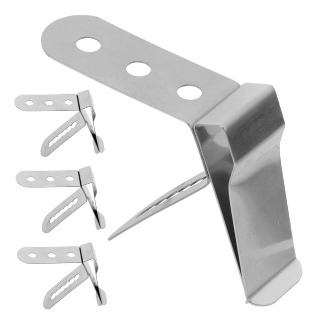 VICASKY 4pièces Lot De Pinces Pour Thermomètre De Barbecue Acier Inoxydable Support Pour De Thermomètre Pince Pour De Cuisine Ustensiles De Barbecue