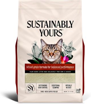 Sustainably Yours Litière pour Chat – Formule Petits Grains 4,5 kg